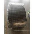 woven black grid clear film